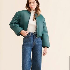 Limelight Vegan Leather Padded Jacket